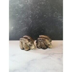Vintage Donkey Shaped Salt And Pepper Shakers, READ